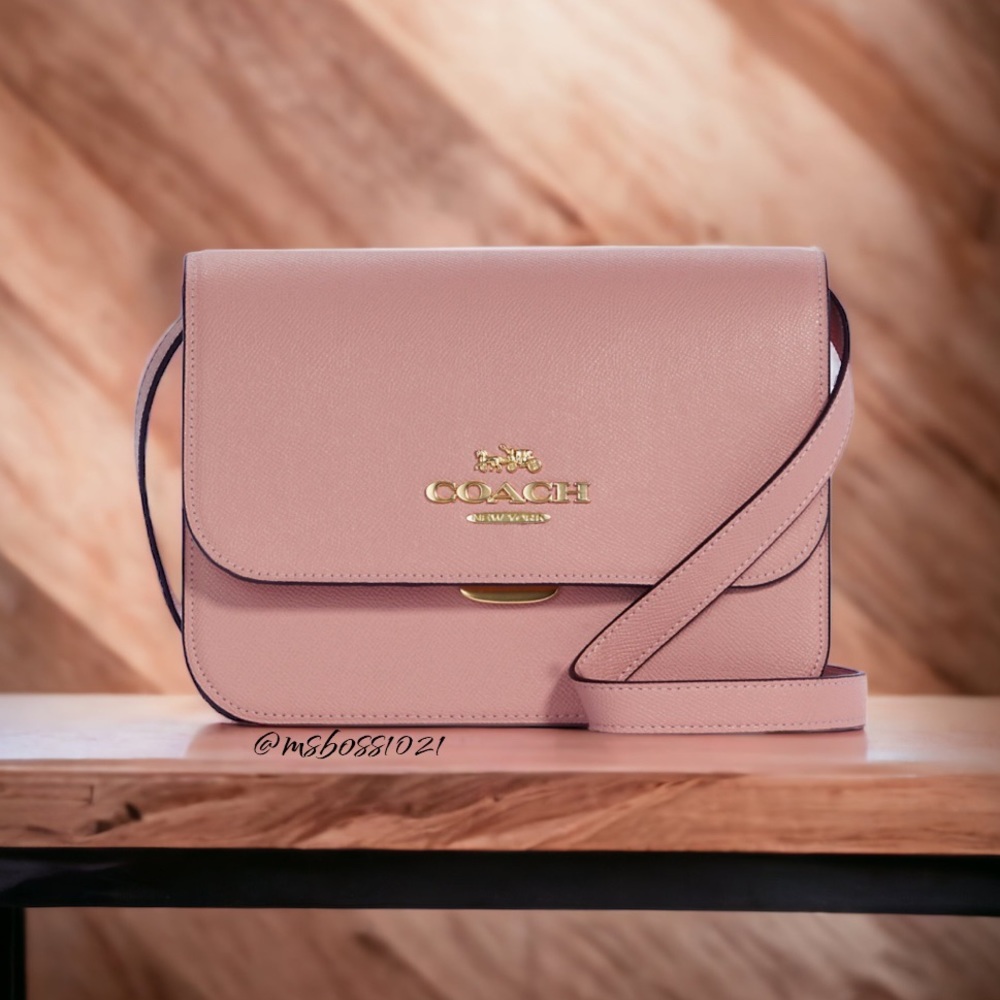 Coach Mini Brynn Leather Crossbody in True Pink BRAND NEW W/TAGS - Picture 7 of 11